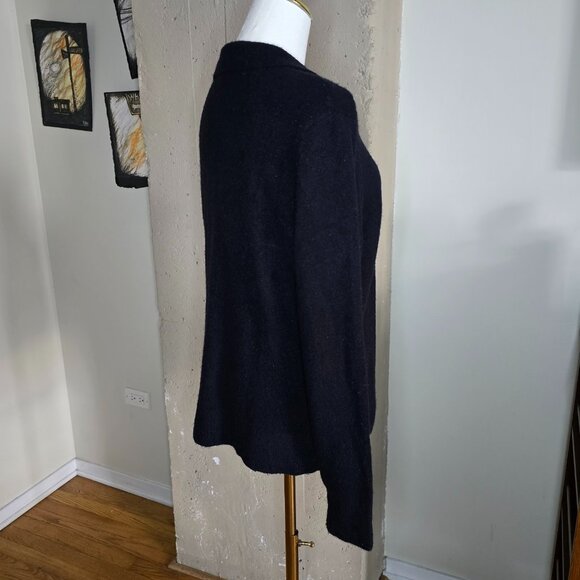 J. Crew Extra-Soft Black Polo Sweater Knit Top NWOT - Picture 7 of 10